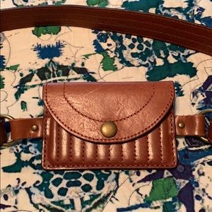 Gorgeous tan Leather belt bag large adjustable